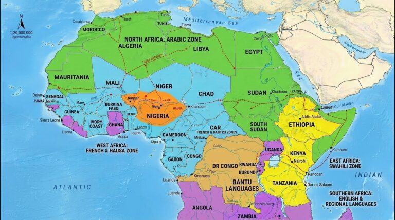 Lingua Franca and Multilingualism in Africa 5 Africa map lingua francas regions 0409d560dd
