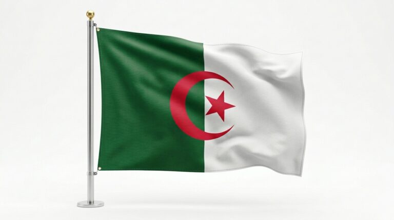 Algeria flag waving 202604081255