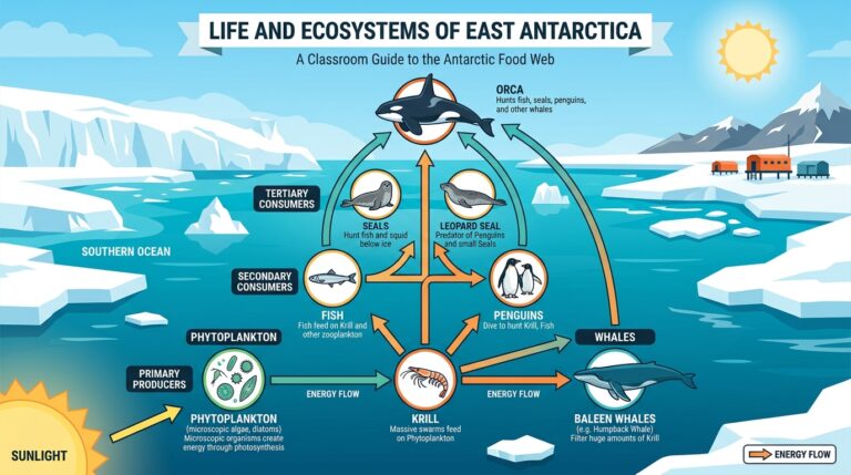 Antarctic food chains infographic dc2514b7b9