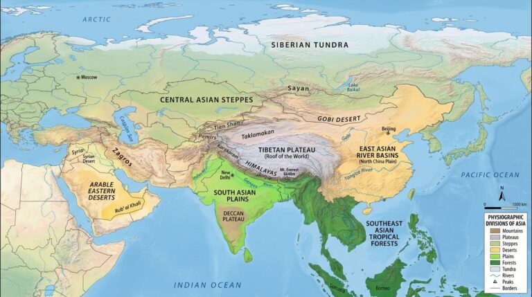 Asia physiographic divisions map f931118629