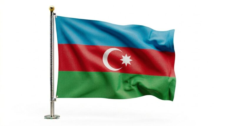 Azerbiajan flag waving 202604092008