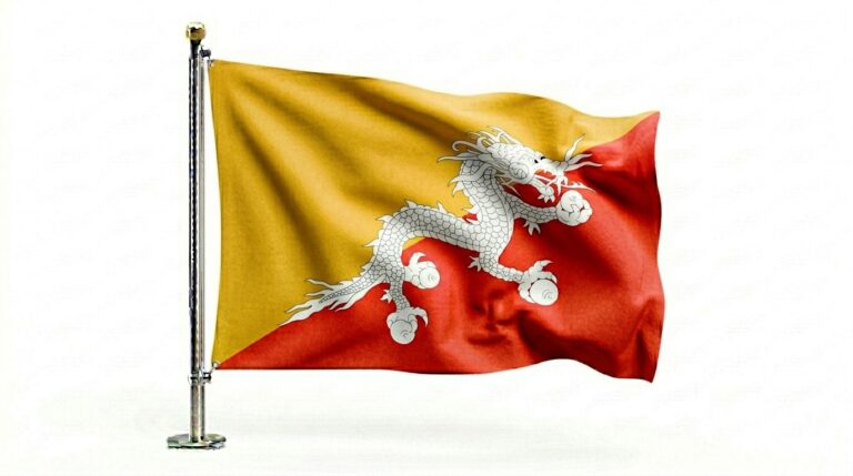 Bhutan 3 Bhutan flag waving 202604092117