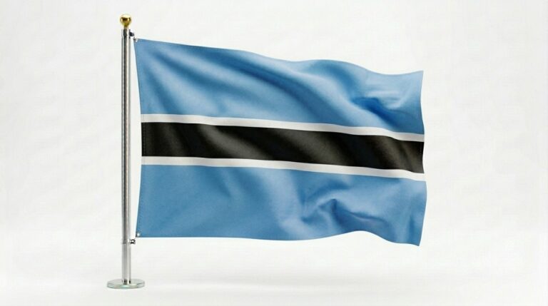 BOTSWANA 5 Botswana flag waving 202604090845