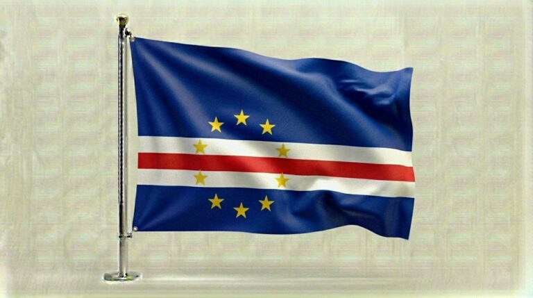 Cabo Verde Cape Verde flag waving 202604090620