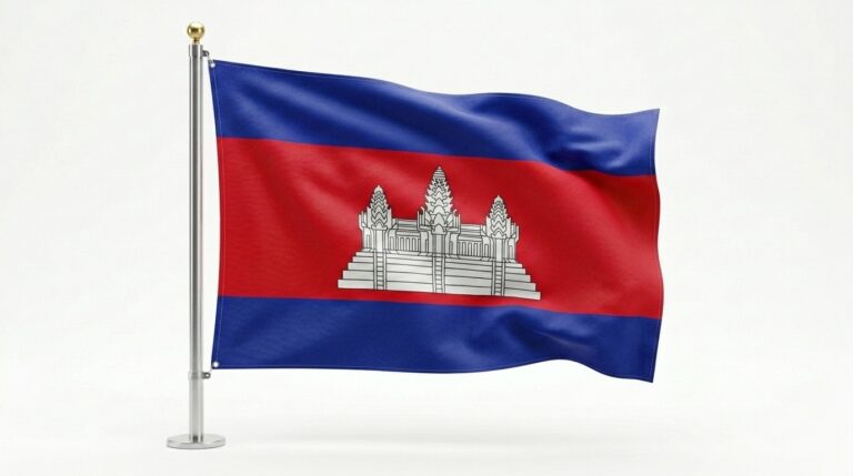 CAMBODIA 2 Cambodia flag waving 202604100720