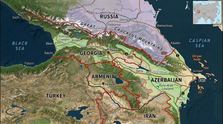 Caucasus region map geography 50ab248a72