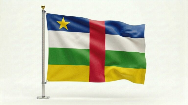 Central African Republic flag waving 202604081824