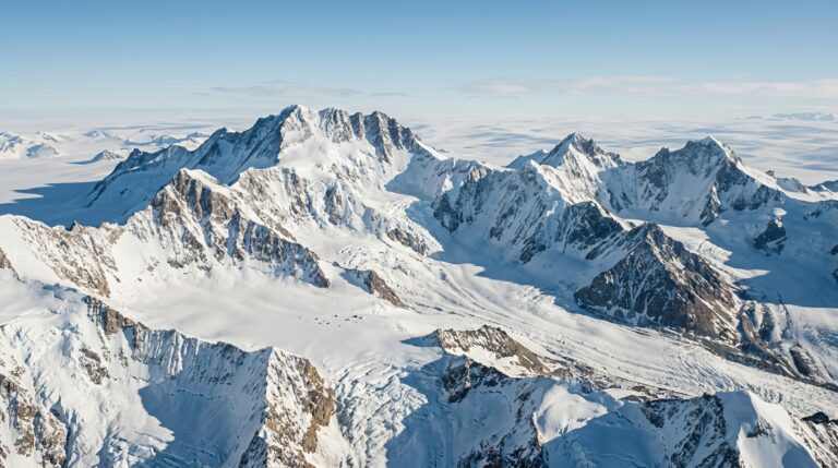 Topography and Peaks 3 Cinematic aerial view of the ellsworth mountains f b1be7b9693