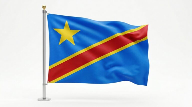 Democratic republic of congo flag waving 202604081805