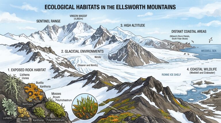 Ecosystems and Conservation 5 Educational illustration showing ecological habita 697d7ce27f