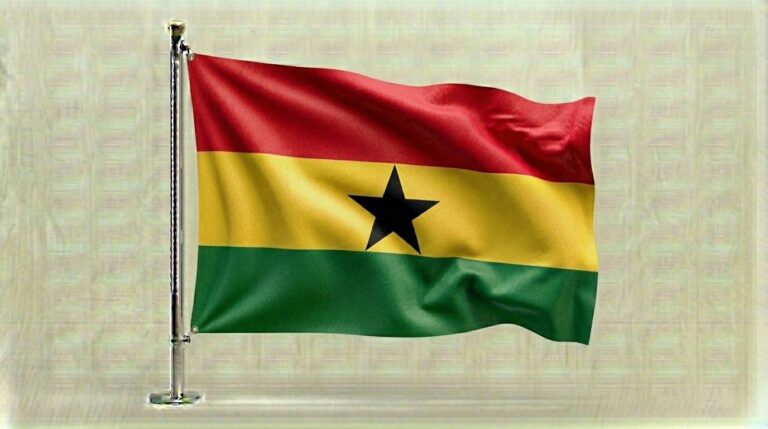 Ghana flag waving 202604090635