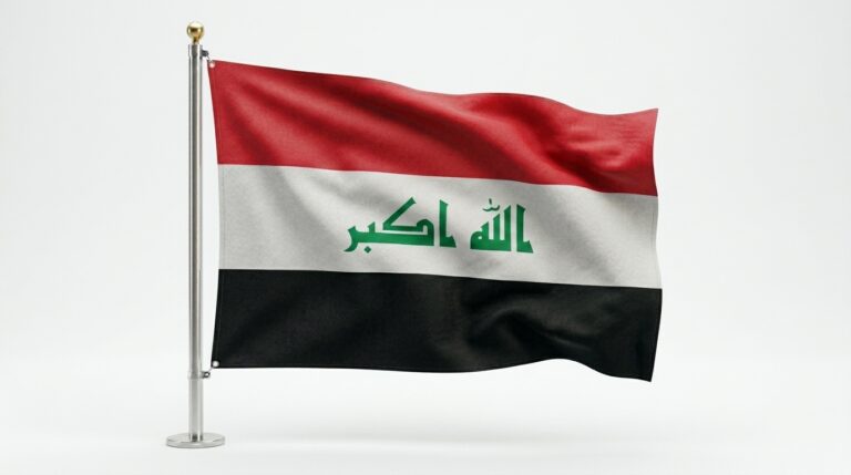 Iraq flag waving 202604100639