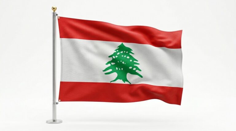 Lebanon flag waving 202604100619