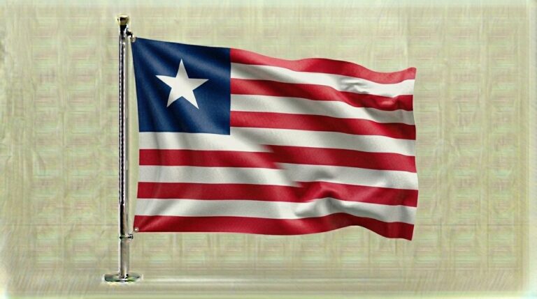 Liberia flag waving 202604090654
