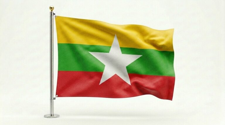 MYANMAR 6 Myanmar flag waving 202604100728