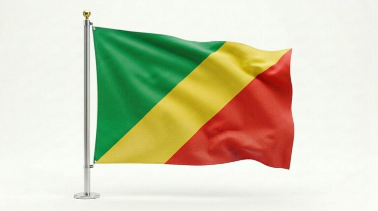 Republic of the Congo flag waving 202604081814