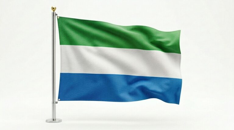SIERRA LEONE 2 Sierra Leon flag waving 202604090741
