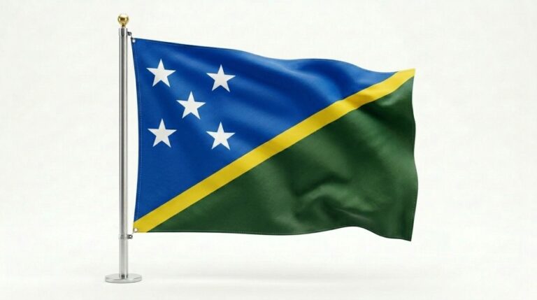 Solomon Islands flag waving 202604100902