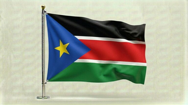 SOUTH SUDAN 3 South Sudan flag waving 202604082223