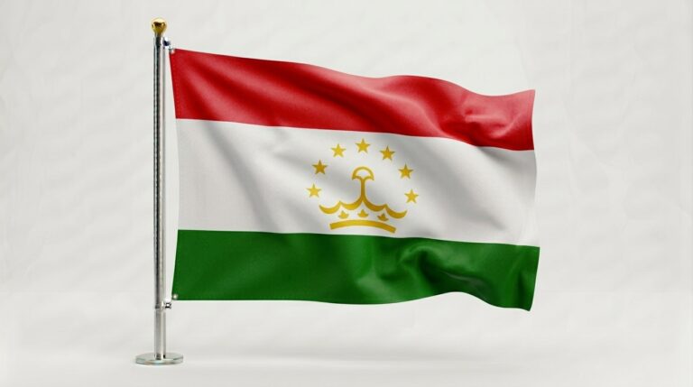 Tajikistan flag waving 202604091049