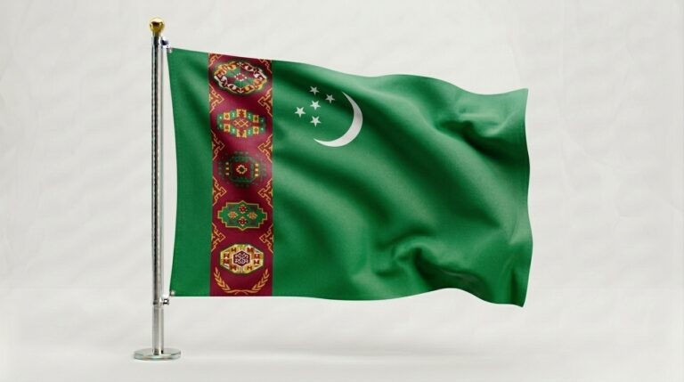 TURKMENISTAN 1 Turkmenistan flag waving 202604091056