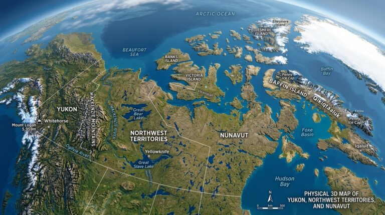 The Canadian Territories: Yukon, Northwest Territories, and Nunavut 4 3D map Yukon 202603201808