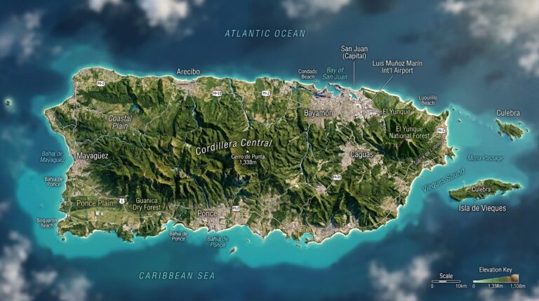 Puerto Rico: The Unique U.S. Territory in the Caribbean 8 3D map of 202603201931