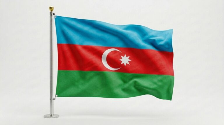 Azerbaijan flag waving 202604111641