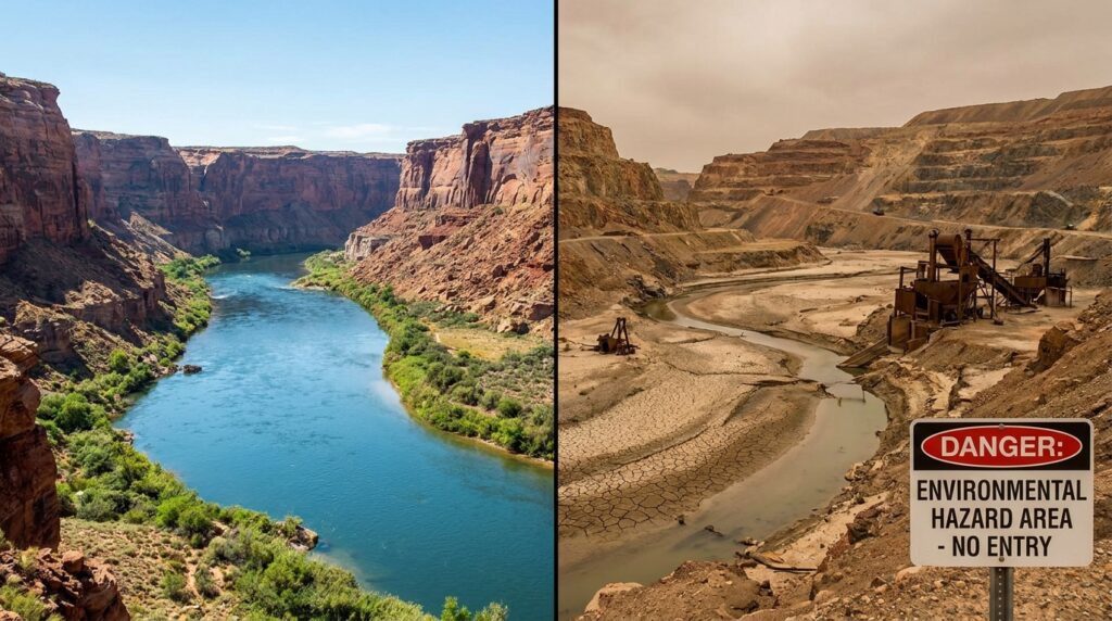 How Weathering, Erosion, Rivers, and Time Shape Landscapes 12 Canyon landscape pollution minin… 202605191855