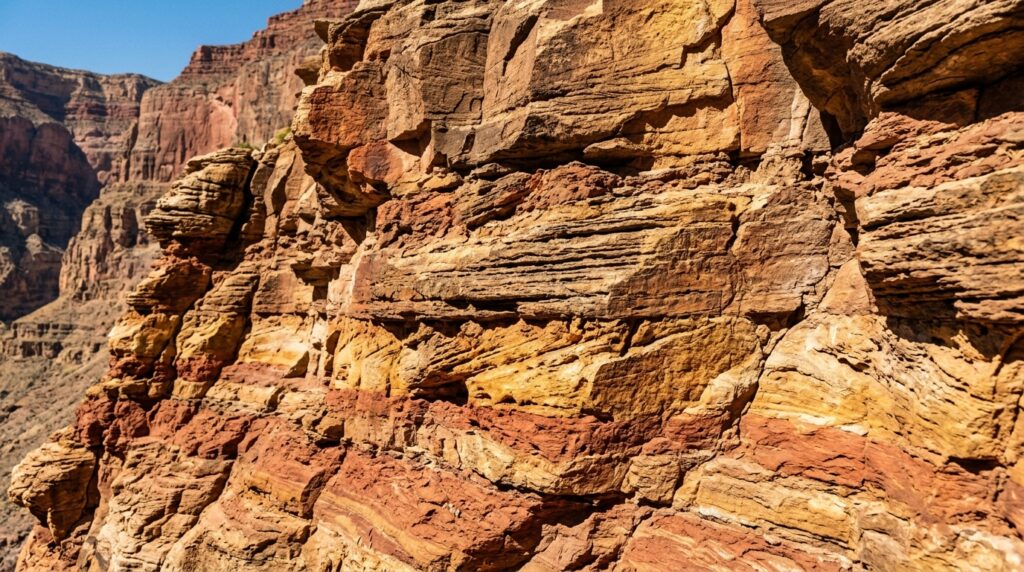 Canyon rock wall layered sedimen… 202605220712