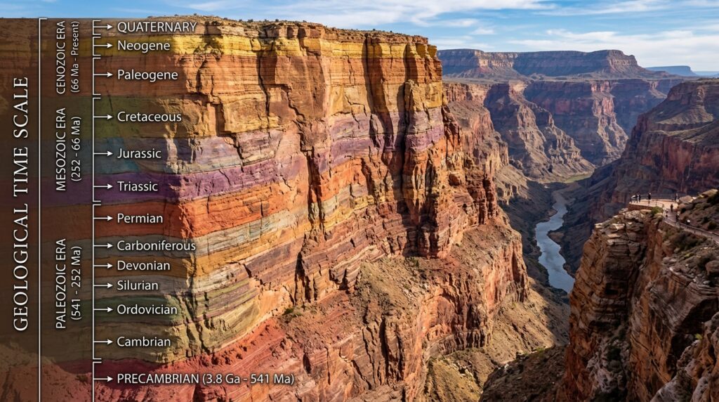 Canyons as Natural Laboratories: Unlocking Earth’s History 3 Canyon wall displaying geologica… 202605210916