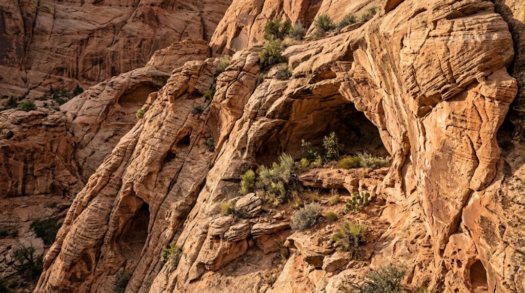 The Anatomy of a Canyon: Understanding Canyon Walls, Floors, and Rock Layers 5 Canyon wall with cracks and 202605201445