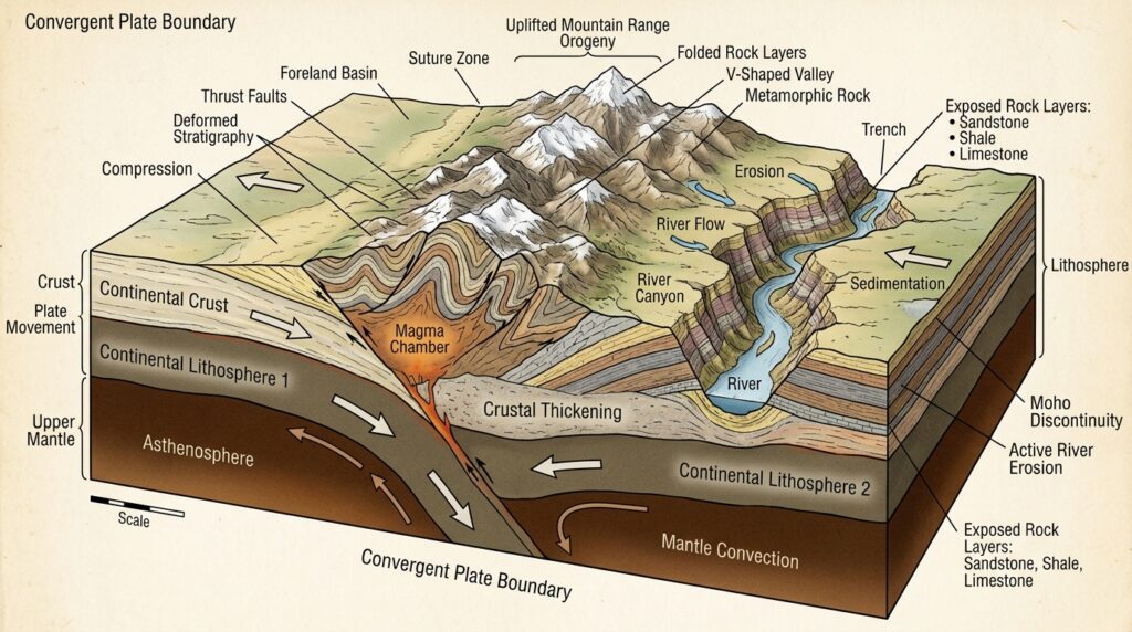 Earth cross section tectonic pla… 202605220716