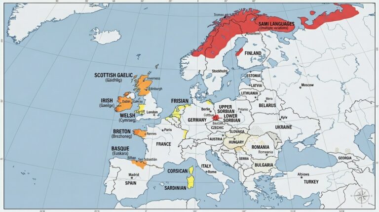 Endangered Languages in Europe 8 Europe map endangered 202603191503