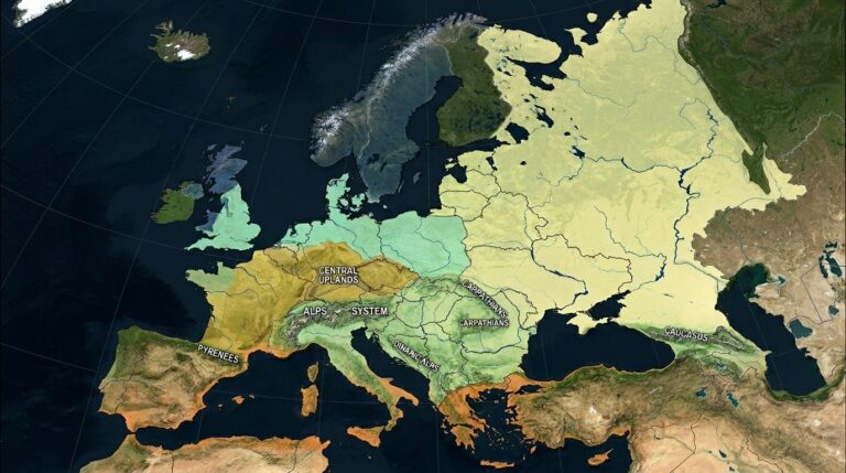 Overview of Europe's Physiographic Regions 1 Europe physiographic regions 202603180442