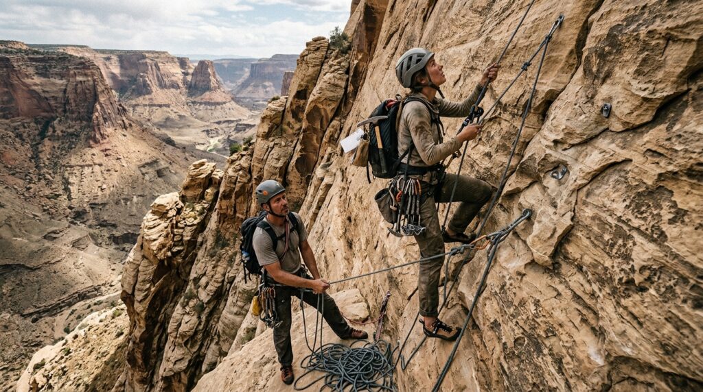 Canyons as Natural Laboratories: Unlocking Earth’s History 16 Geologists climbing steep canyon… 202605211104
