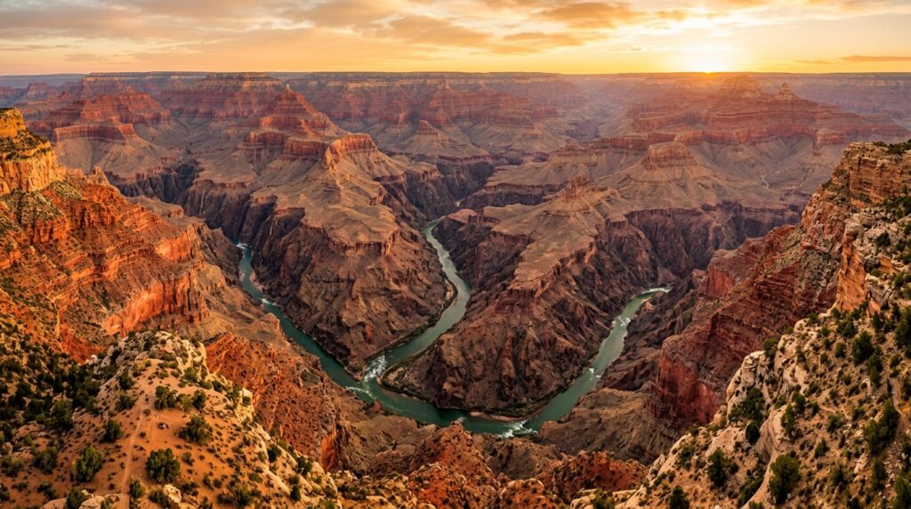 Grand Canyon aerial view golden 202605220722
