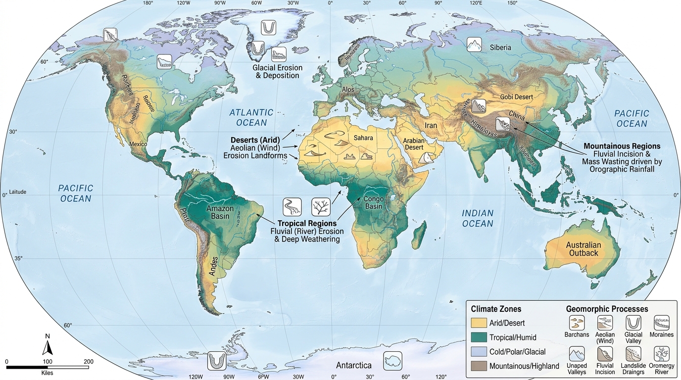 How Climate Shapes Our World: The Physiography Connection