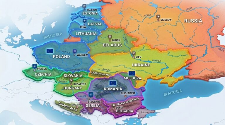 Eastern Europe: Cultural Riches and Political Shifts 6 Isometric map of 202603181457