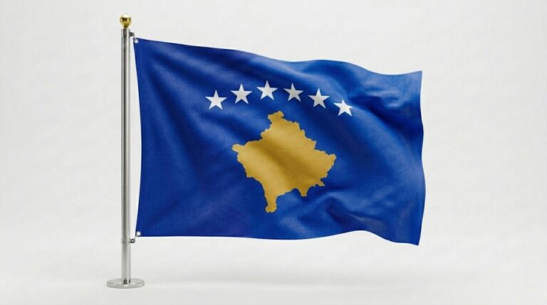 Kosovo 8 Kosovo flag waving 202604111428