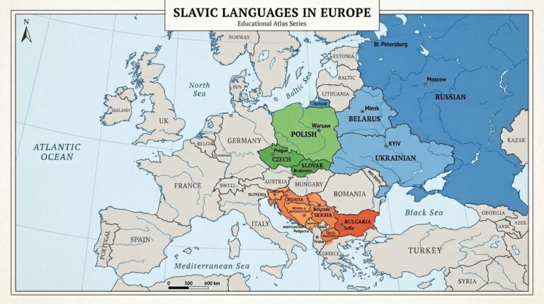Slavic Languages 4 Map of Europe 202603181804