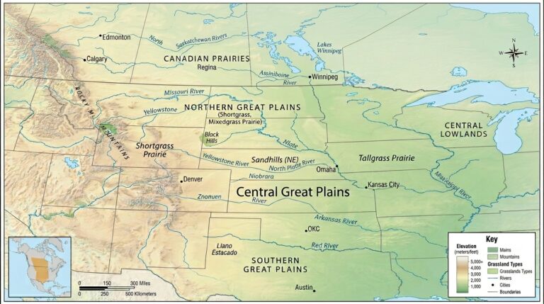 The Great Plains and Prairies: The Heartland of North America 10 Map of Great 202603201053