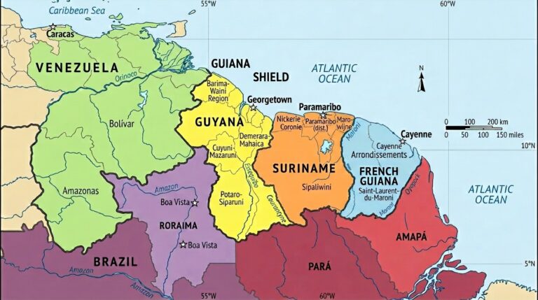 Map of Guiana 202603220642