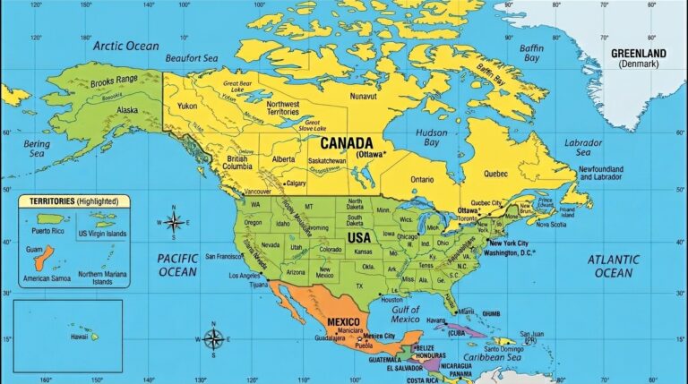 Introduction to the Territories of North America 1 Map of North 202603201719
