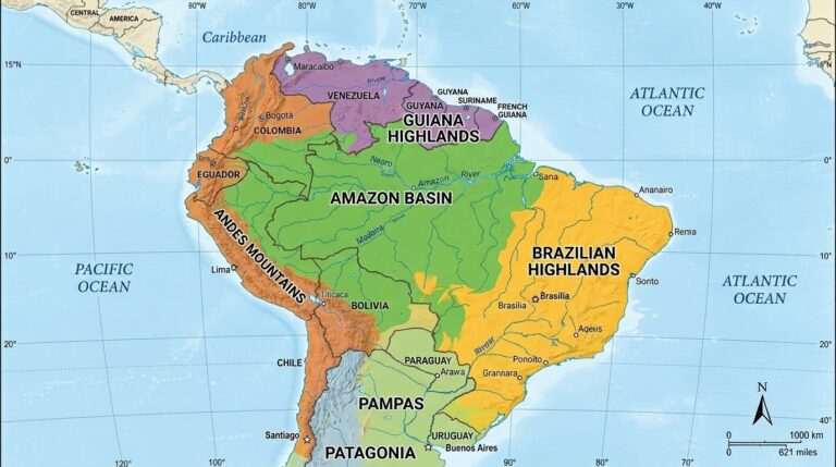 Introduction to South America's Regional Divisions 1 Map of South 202603211805