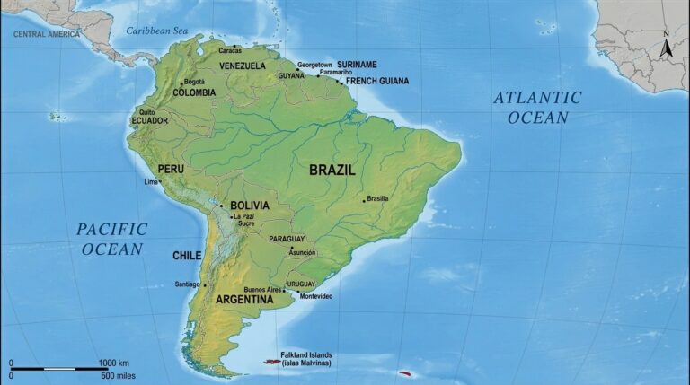 Major Colonial Languages of South America 6 Map of South 202603220708
