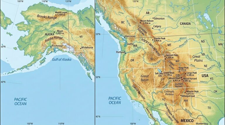 The Rocky Mountains: North America’s Mountain Backbone 1 Rocky Mountains map 202603201628