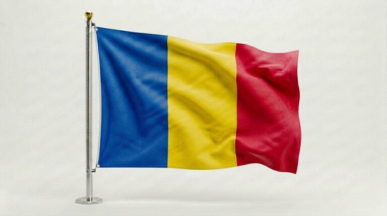 Romania flag waving 2026041219