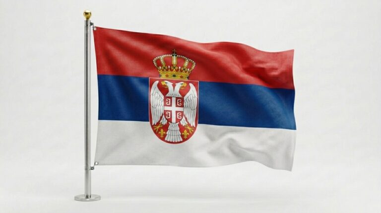 Serbia 6 Serbia flag waving 202604111406