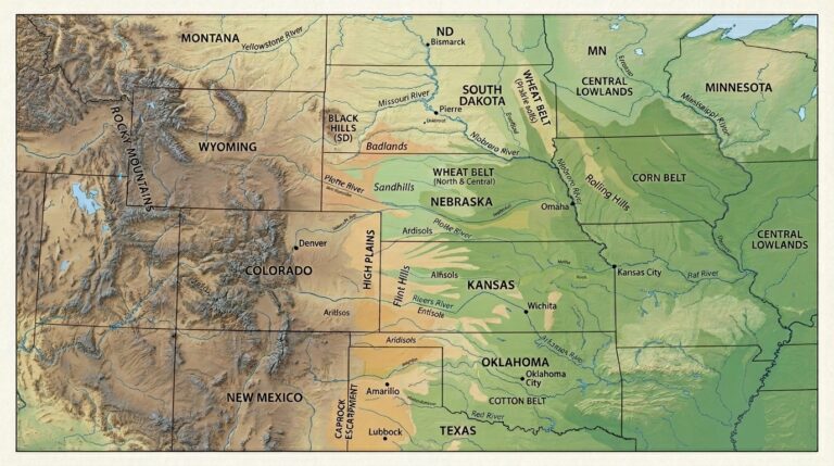 The Great Plains: North America's Agricultural Hub 10 Topographic map Great 202603201624